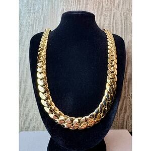 NEW 24” 14k Gold Filled, 11mm Thick Solid Chain